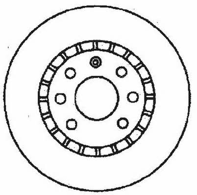 Jurid/Bendix 561588J Front brake disc ventilated 561588J