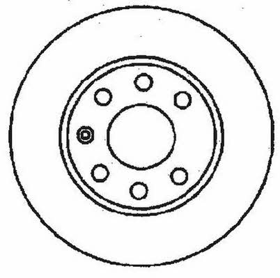 Jurid/Bendix 561589J Rear brake disc, non-ventilated 561589J