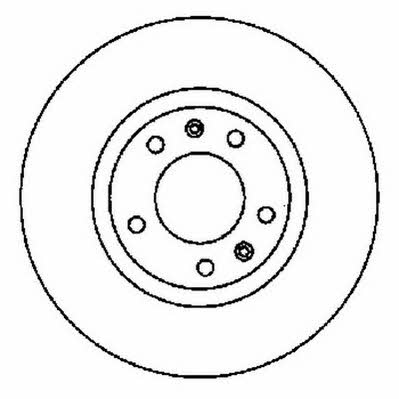 Jurid/Bendix 561593J Front brake disc ventilated 561593J