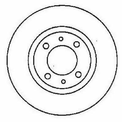 Jurid/Bendix 561595J Rear brake disc, non-ventilated 561595J