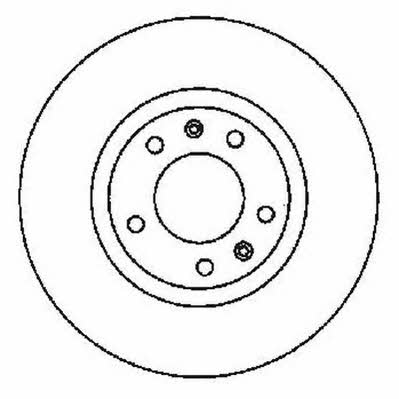 Jurid/Bendix 561596J Rear brake disc, non-ventilated 561596J