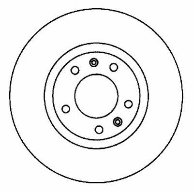 Jurid/Bendix 561597J Rear brake disc, non-ventilated 561597J