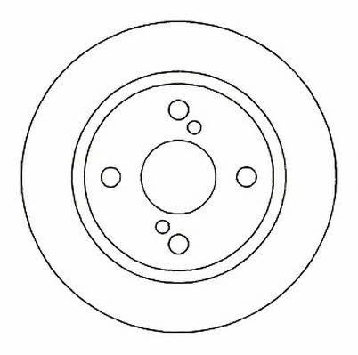 Jurid/Bendix 561602J Rear brake disc, non-ventilated 561602J