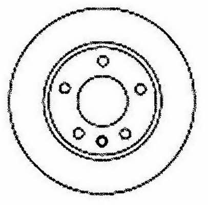 Jurid/Bendix 561610J Front brake disc ventilated 561610J