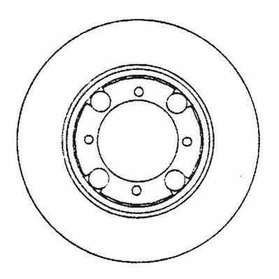 Jurid/Bendix 561642J Front brake disc ventilated 561642J