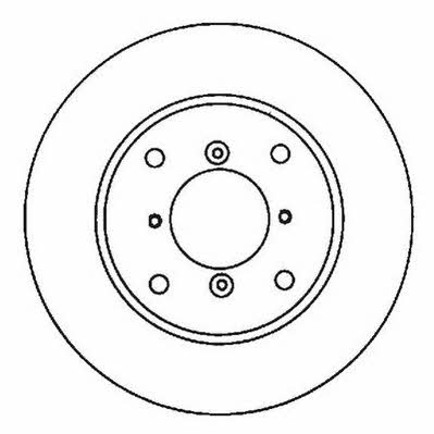 Jurid/Bendix 561650J Front brake disc ventilated 561650J