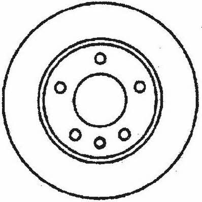 Jurid/Bendix 561652J Rear brake disc, non-ventilated 561652J