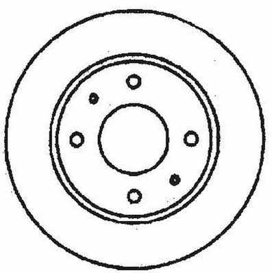 Jurid/Bendix 561658J Rear brake disc, non-ventilated 561658J