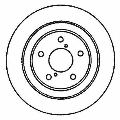 Jurid/Bendix 561666J Front brake disc ventilated 561666J