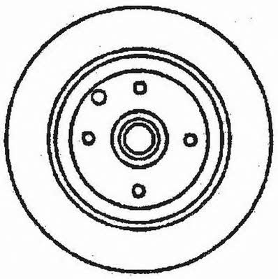 Jurid/Bendix 561694J Front brake disc ventilated 561694J