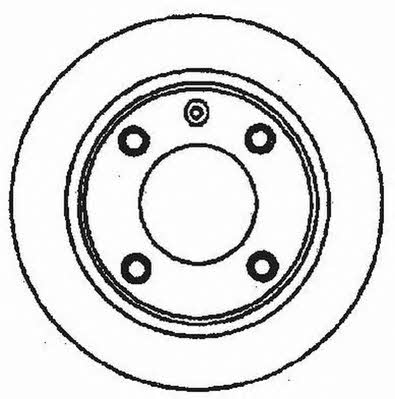Jurid/Bendix 561704JC Rear brake disc, non-ventilated 561704JC