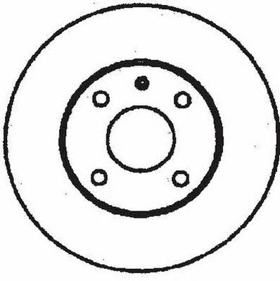 Jurid/Bendix 561709J Rear brake disc, non-ventilated 561709J