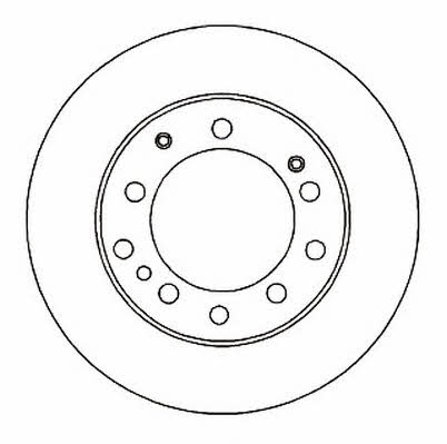 Jurid/Bendix 561805J Rear ventilated brake disc 561805J