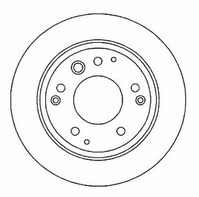 Jurid/Bendix 561813J Rear brake disc, non-ventilated 561813J