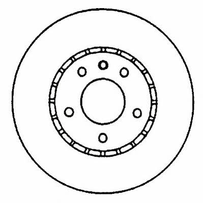 Jurid/Bendix 561821J Front brake disc ventilated 561821J