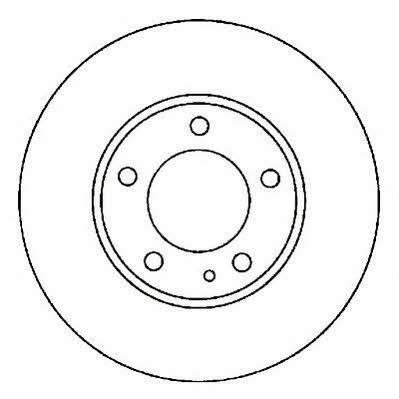 Jurid/Bendix 561851J Front brake disc ventilated 561851J