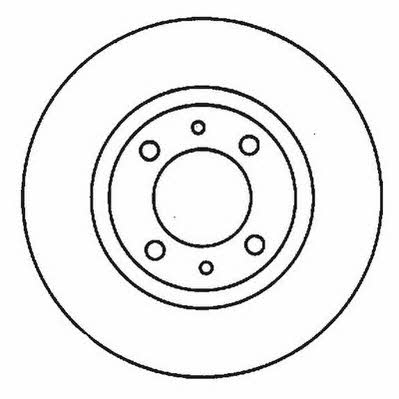 Jurid/Bendix 561923J Rear brake disc, non-ventilated 561923J