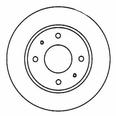 Jurid/Bendix 561926J Front brake disc ventilated 561926J