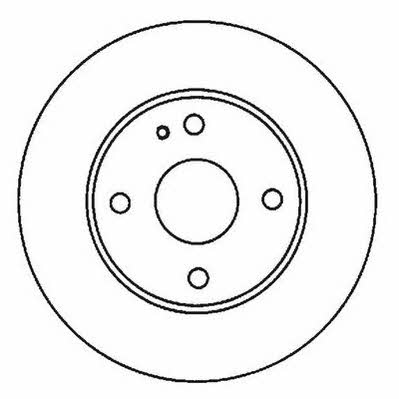 Jurid/Bendix 561944J Unventilated front brake disc 561944J