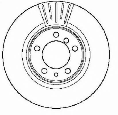 Jurid/Bendix 561948JC Front brake disc ventilated 561948JC