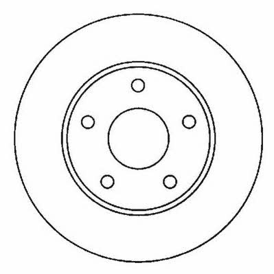 Jurid/Bendix 561950J Front brake disc ventilated 561950J