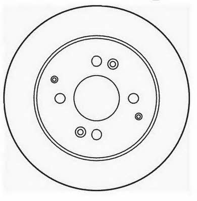 Jurid/Bendix 561952J Rear brake disc, non-ventilated 561952J