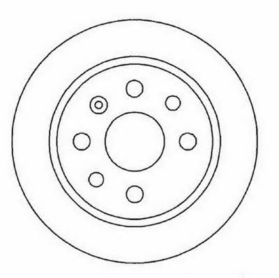 Jurid/Bendix 561961J Rear brake disc, non-ventilated 561961J