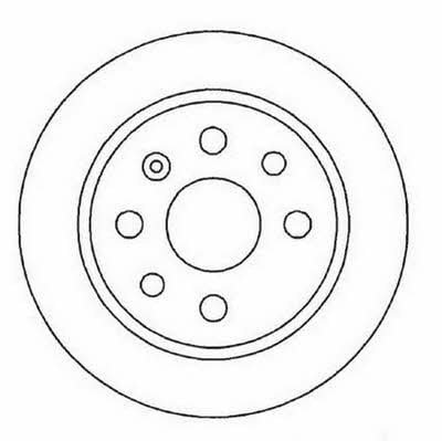 Jurid/Bendix 561961JC Rear brake disc, non-ventilated 561961JC