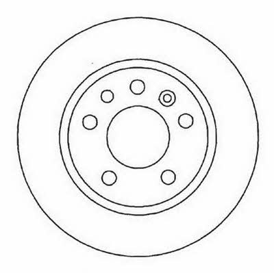 Jurid/Bendix 561962J Rear brake disc, non-ventilated 561962J