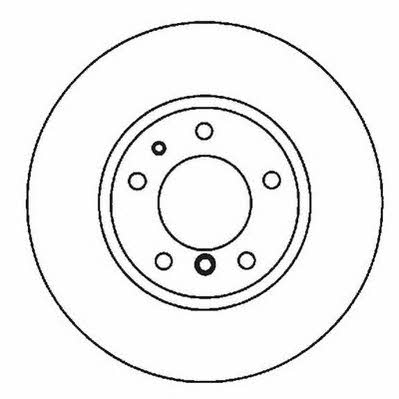 Jurid/Bendix 561963J Rear brake disc, non-ventilated 561963J