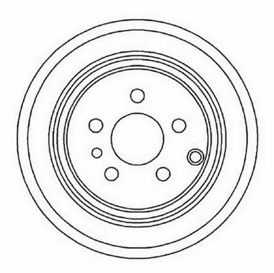 Jurid/Bendix 561964J Rear brake disc, non-ventilated 561964J