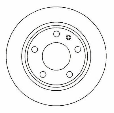 Jurid/Bendix 561989J Rear brake disc, non-ventilated 561989J