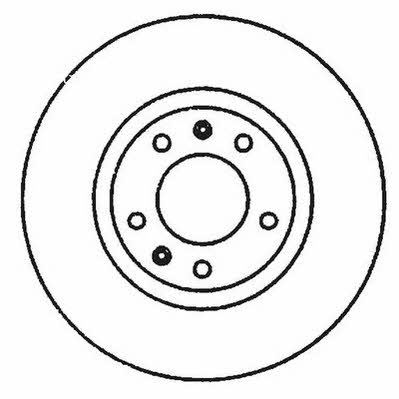 Jurid/Bendix 561992J Unventilated front brake disc 561992J