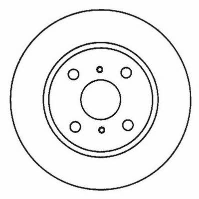 Jurid/Bendix 562007J Rear brake disc, non-ventilated 562007J