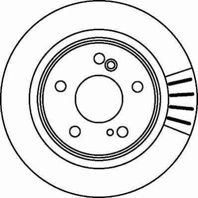 Jurid/Bendix 562037J Rear brake disc, non-ventilated 562037J