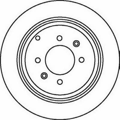 Jurid/Bendix 562042J Rear brake disc, non-ventilated 562042J