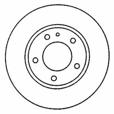 Jurid/Bendix 562048J Unventilated front brake disc 562048J