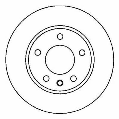 Jurid/Bendix 562053J Rear brake disc, non-ventilated 562053J