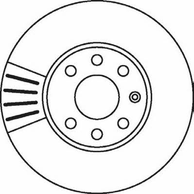 Jurid/Bendix 562069J Front brake disc ventilated 562069J