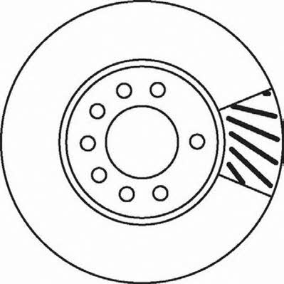 Jurid/Bendix 562070JC Front brake disc ventilated 562070JC