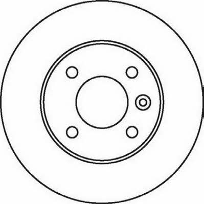 Jurid/Bendix 562071J Rear brake disc, non-ventilated 562071J