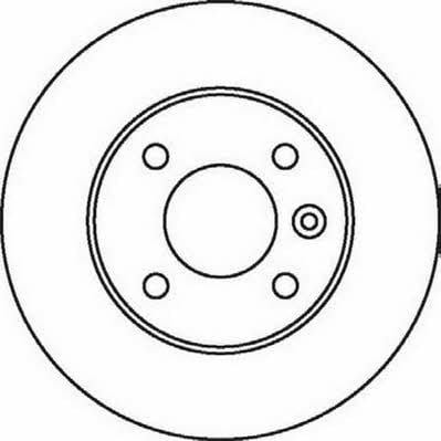 Jurid/Bendix 562071JC Rear brake disc, non-ventilated 562071JC