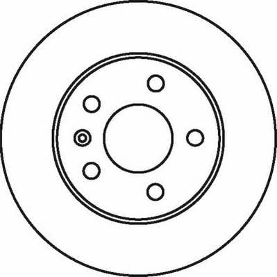 Jurid/Bendix 562072J Rear brake disc, non-ventilated 562072J