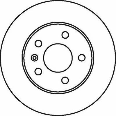Jurid/Bendix 562072JC Rear brake disc, non-ventilated 562072JC