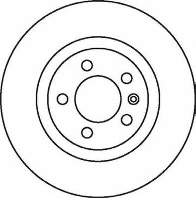 Jurid/Bendix 562081J Rear brake disc, non-ventilated 562081J
