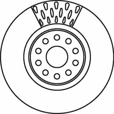 Jurid/Bendix 562085J Front brake disc ventilated 562085J