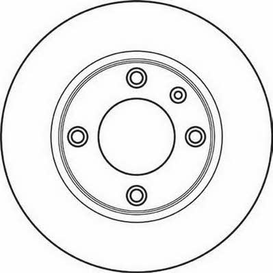 Jurid/Bendix 562107JC Rear brake disc, non-ventilated 562107JC
