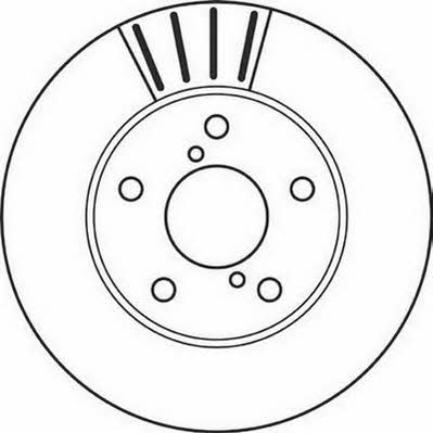 Jurid/Bendix 562116J Front brake disc ventilated 562116J