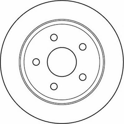 Jurid/Bendix 562148J Rear brake disc, non-ventilated 562148J