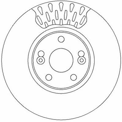 Jurid/Bendix 562150J Front brake disc ventilated 562150J